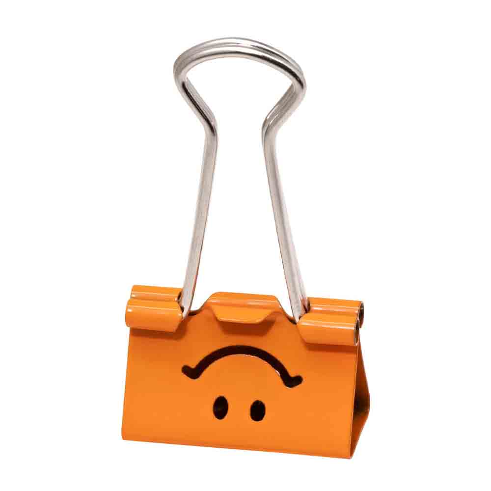 BD-2502 | Clips Mariposa - Para Papel - Emoji - 25mm - Neon - Blister C/6 Unid - Imagen 4