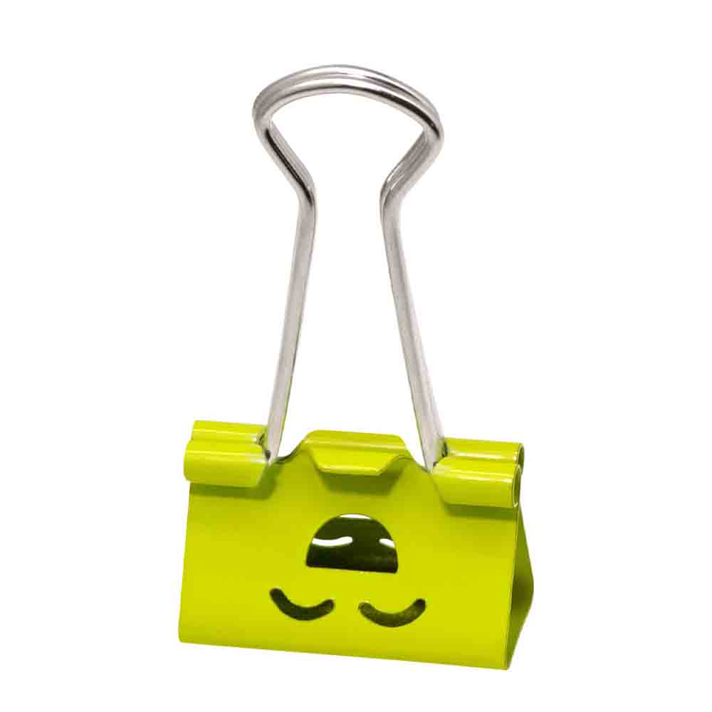 BD-2502 | Clips Mariposa - Para Papel - Emoji - 25mm - Neon - Blister C/6 Unid - Imagen 5