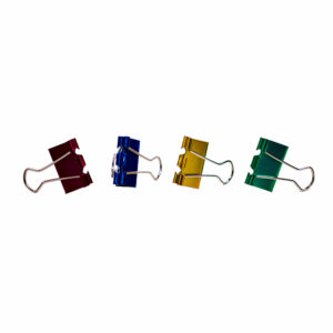 BD-2507 – Clips Mariposa para Papel - 25mm - Metalizado - Blister C/6 Unid.