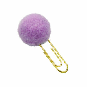 CL-0703 | Clips de Papel - Pompon de color - Blister C/6 Unid