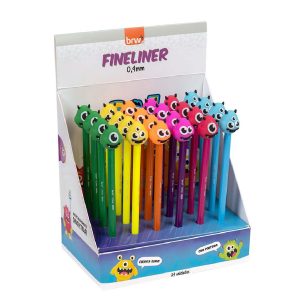 FI-3004 – Micropunta de 0.4 mm | Monstruo | Diferentes Colores | Empaque C/24 unid