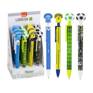 LP-1705 – Portaminas de plástico | 0,7 mm | Futbol | 1 Empaque con 12 unidades.